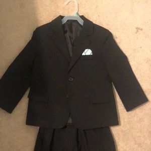 Black boys suit set with jacket and pants